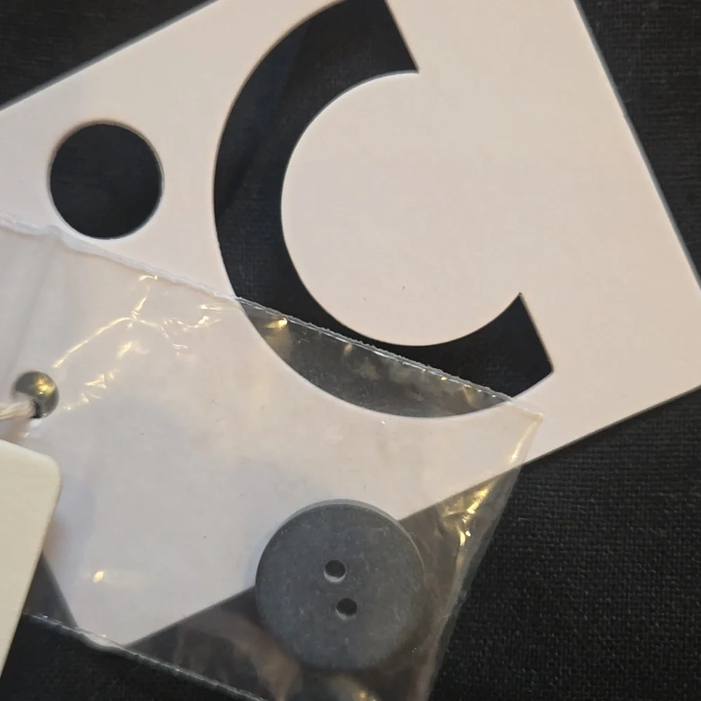 New Commense Black Linen Blend Button-Down Vest - Picture 4 of 9